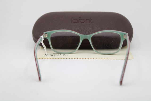 NEW JEAN LAFONT PARIS REGARD 3043 BLUE GREEN RED AUTHENTIC EYEGLASSES 49-16 gallery