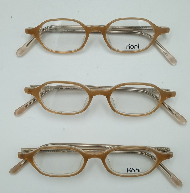 Kohl Eyeglass Frames 44-18-140 Tan Eyeglasses New Glasses Womens/Men gallery