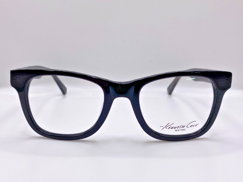 Kenneth Cole New York 001 Black Plastic Optical Eyeglasses Frame 51-20-145