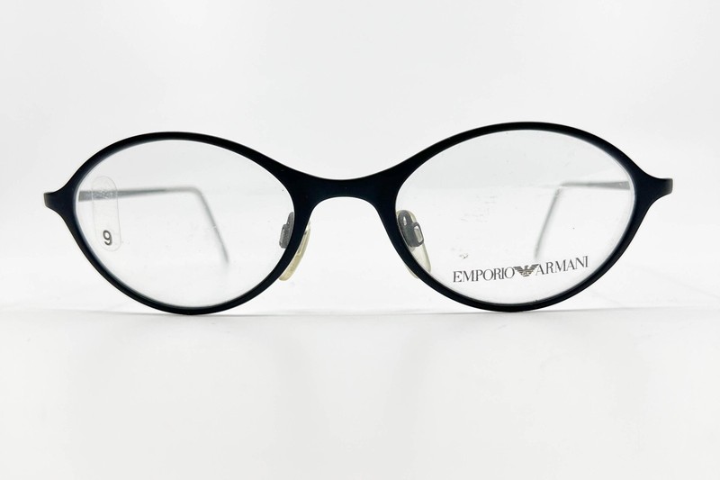 Emporio Armani 102 706 Eyeglasses Frames Gray Round Full Rim 48-19-135