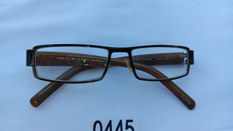 Tom Davies TD066 Col. 284 Brown / Pure Titanium 53-16-140 Handmade Frame Only