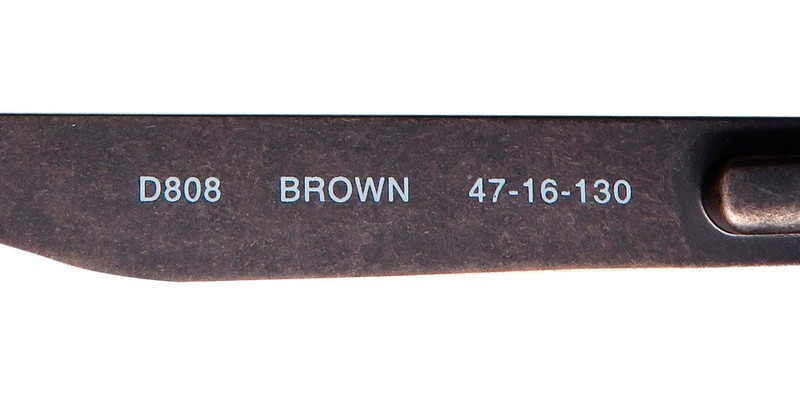 NEW LUCKY BRAND D808 GLASSES METAL & PLASTIC BROWN 47-16-130 RECTANGULAR gallery
