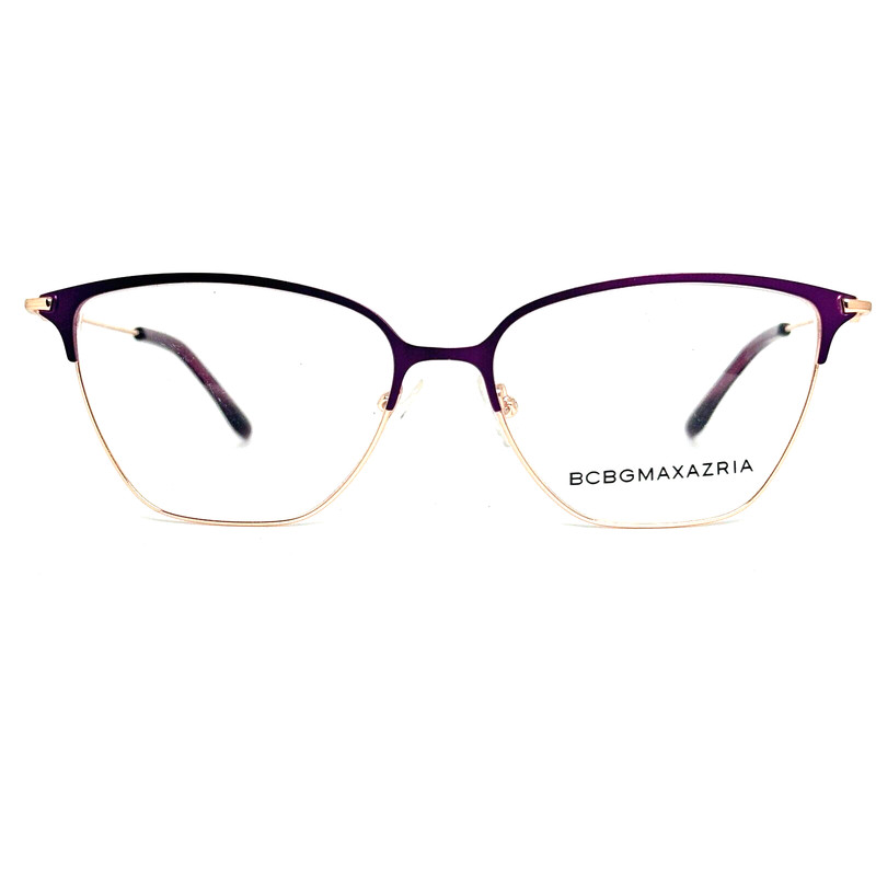 BCBGMAXAZRIA HENLEY Purple Rose Gold Eyeglasses Frame 54-15-135mm B40mm H13529