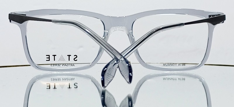 STATE Optical Co. HIDEOUT Eyeglasses SMOKE MATTE GRAPHITE New Plastic 53-19-145 gallery