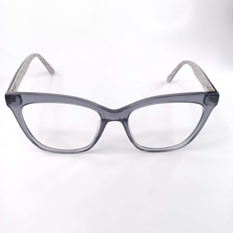 Rachel Roy Eyeglasses Frames Bold Shadow Gray Semi Cat Eye Full Rim FRAMES ONLY