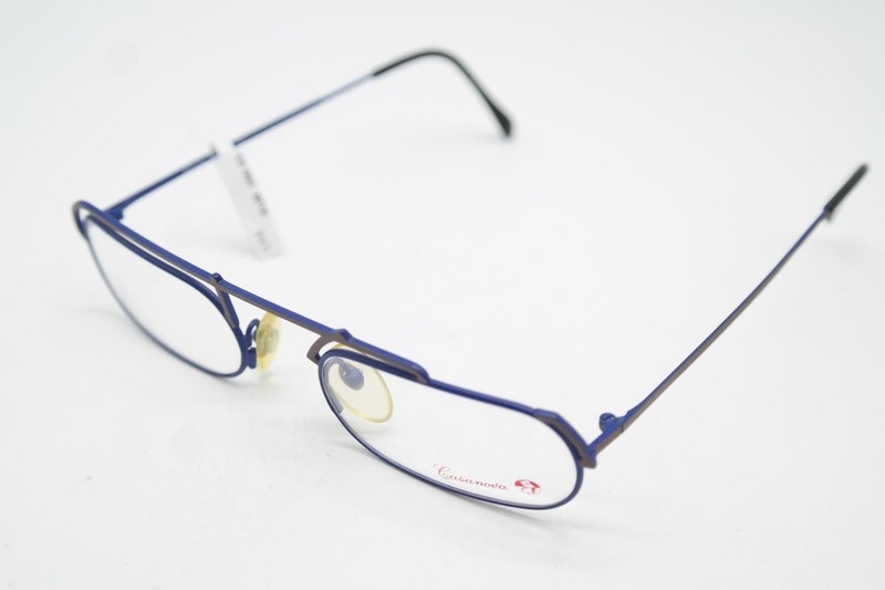 Vintage Glasses Casanova LC-29 Blue Bronze Oval Eyeglass Frame gallery