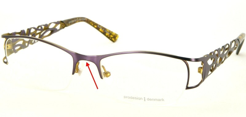 PRODESIGN DENMARK 5134 3531 VIOLET MATT EYEGLASSES GLASSES 53-18-135mm (NOTES)