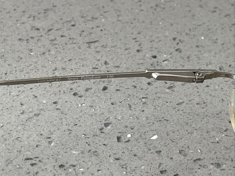 Marchon Eyeglasses Frames ONLY Tres Jolie 42 Shiny Palladium Rimless 50-18-130 gallery