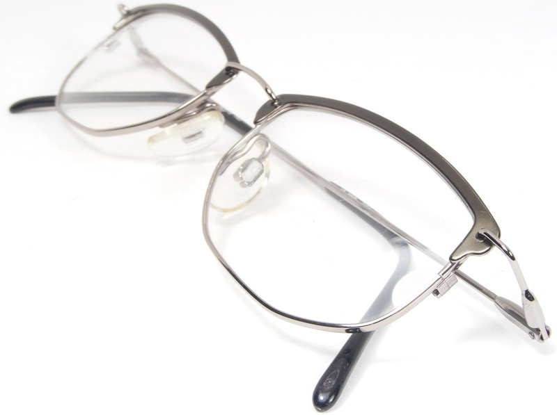 Opdo eyewear 3301-1 Olive Green /Dark Silver UNIQUE EYEGLASSES GLASSES 49-19-140 gallery