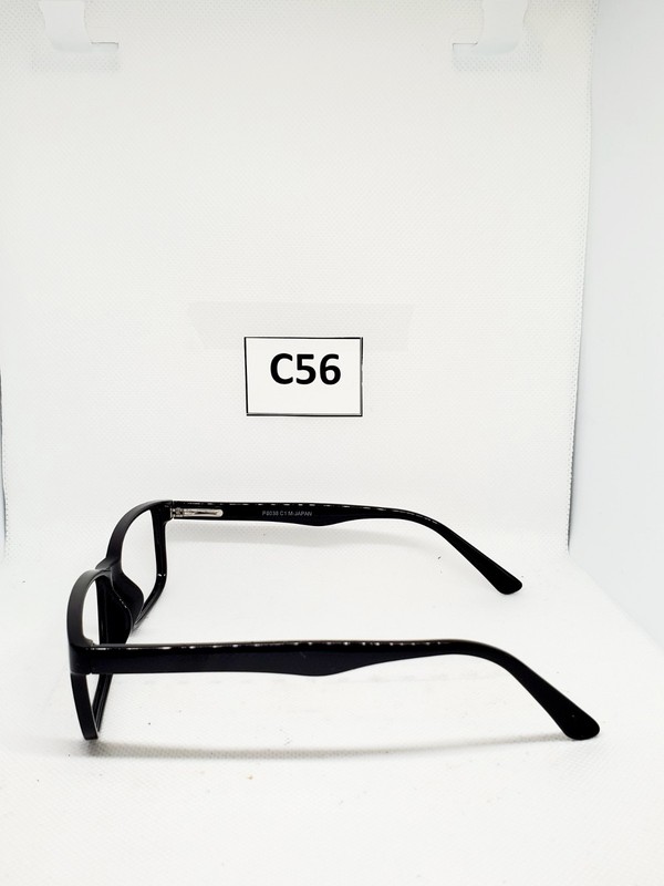 EYEGLASSES plastic full rim black academic 56-17 145 p8038 c1 gallery