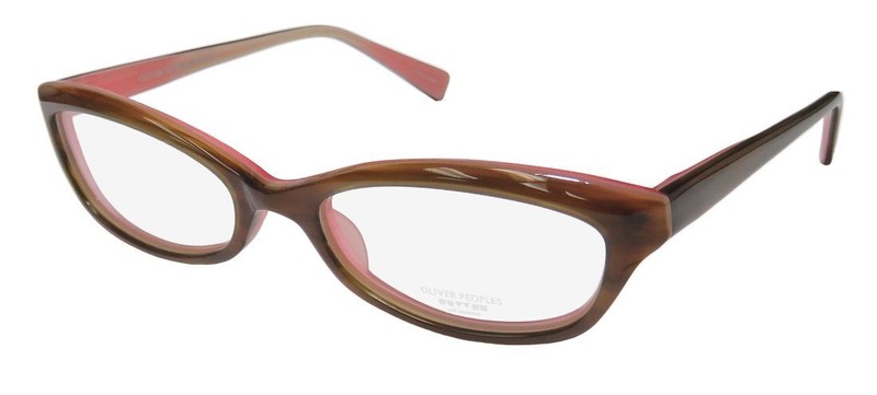 NEW OLIVER PEOPLES MARCEAU GLASSES 51-18-138 OTPI CAT EYE PLASTIC BROWN FULL-RIM