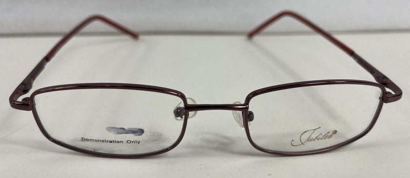 Jubilee 5722 Shiny Burgundy Rectangular Eyeglass FRAMES ONLY 51 19 145