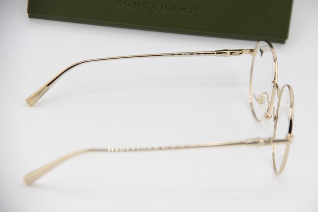 NEW LONGCHAMP LO 2160 705 GOLD BLUE EYEGLASSES FRAMES 50-18 gallery