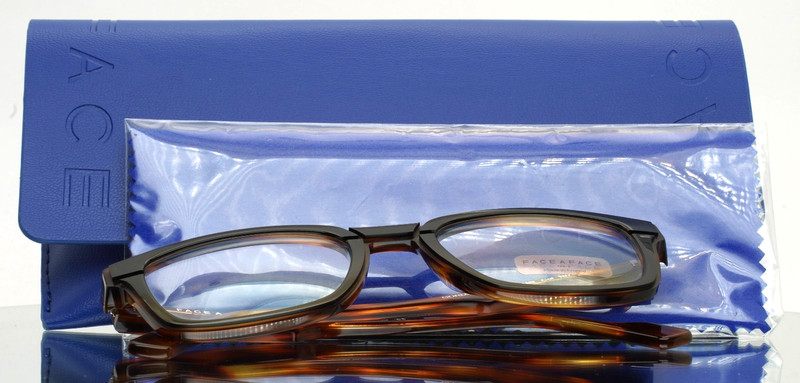 FACE A FACE Gordon 1 1670 Black Horn Brown Unisex Eyeglasses 51-21-150 B:41 A