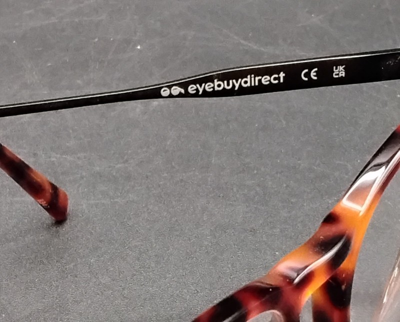 Eyebuydirect VINYL 51-19-145 C3 Eyeglasses Tortoise Square FULL RIM NIB Med. gallery