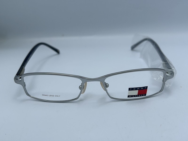 Tommy Hilfiger TH 3010 Gun Eyeglass Frames Grey Rectangular Full Rim 50-17-140