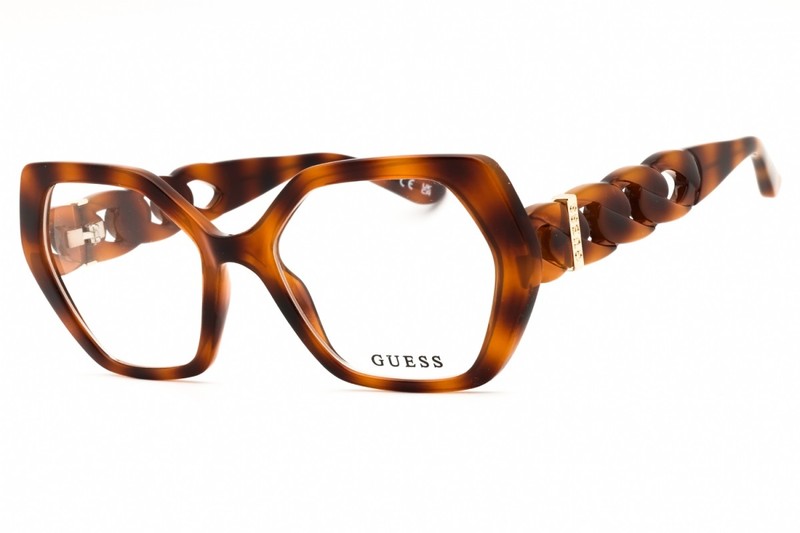 Guess GU50116 053 Blonde Havana 53mm Eyeglasses New Authentic