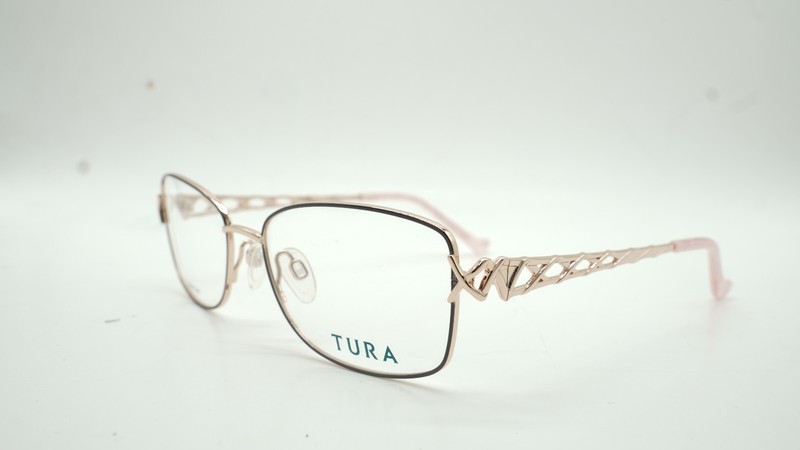 NEW TURA R 235 DGN GOLD PINK DESIGNER AUTHENTIC EYEGLASSES R235 55-17 140