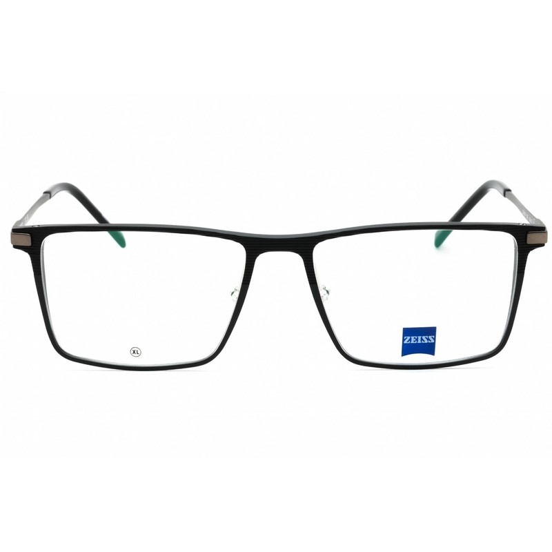 Zeiss Men's Eyeglasses Matte Black Metal Full Rim Rectangular Frame ZS24144 002 gallery