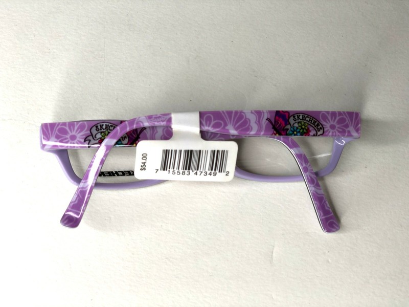 BOGO SKECHERS EYEWEAR YOUTH GIRLS EYEGLASSES PURPLE BUTTERFLY SK1587 45-16-125 gallery