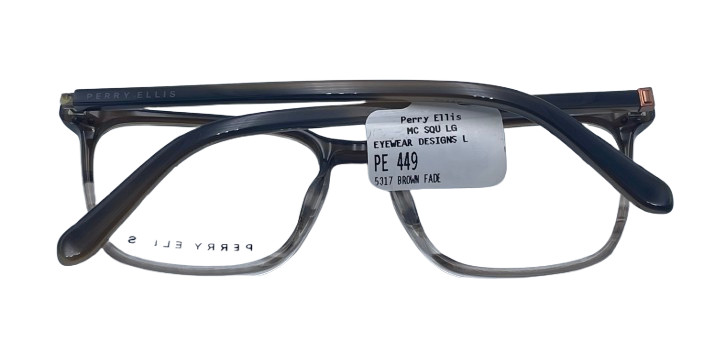 Unisex Perry Ellis PE449-2 Square Brown Black Lens Replacement Recommended gallery