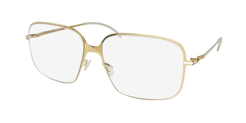 NEW MYKITA NELLI EYEGLASSES WOMENS FULL-RIM OVERSIZED METAL & PLASTIC GOLD