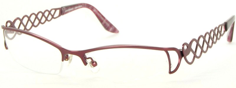 PRODESIGN DENMARK 5107 4021 RED /PINK EYEGLASSES 52-16-134mm (LEFT LENS MISSING)