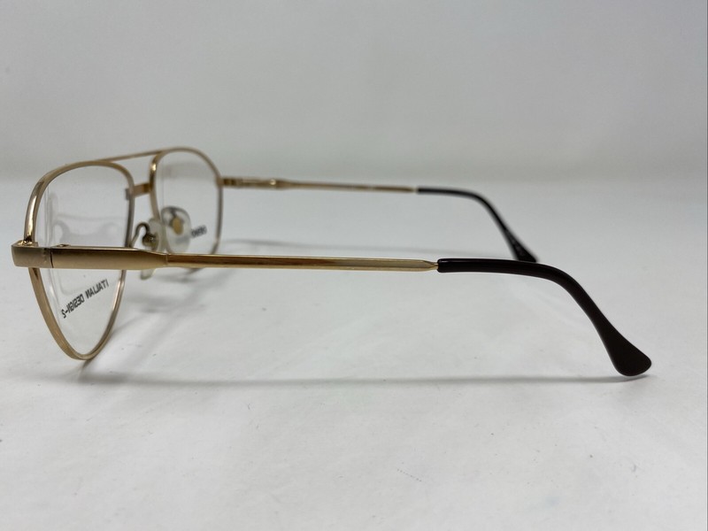 Italian Design 4 ROYAL CROWN 58-17-140 Gold Full Rim Eyeglasses Frame TA99 gallery