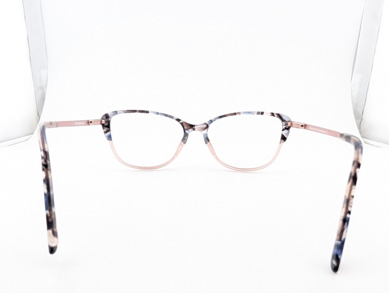 Takumi Eyeglasses, Frames Only, TK1111 10, 53-16-135, Plastic, Blue-Gray/Pink gallery