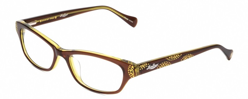 New Lucky Brand Rx Eyeglasses Frame with Soft Case – SWIRL – Brown (53-17-135)