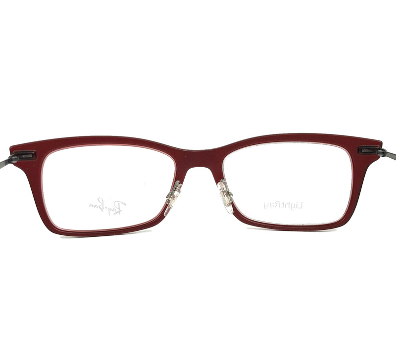 Ray-Ban Eyeglasses Frames Light Ray RB7039 5456 Red Burgundy Gray 51-18-140 gallery