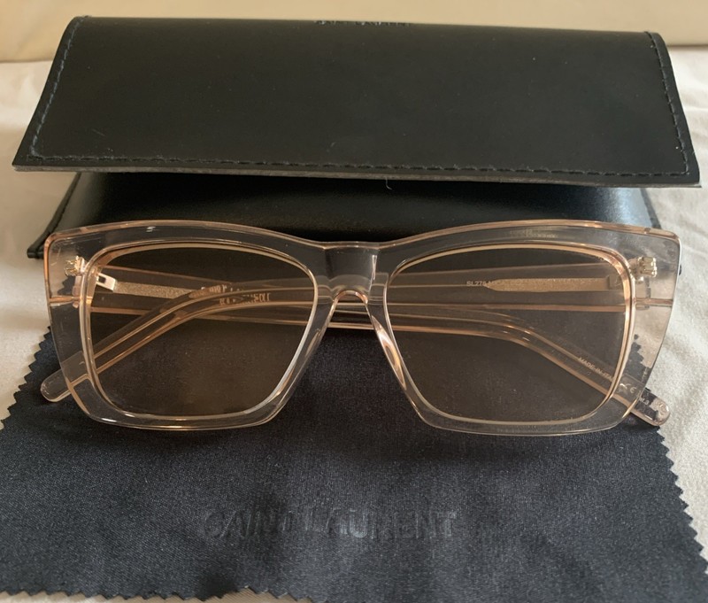 Yves Saint Laurent Cateye Sunglasses SL 276 Mica 022 Pink 53mm YSL Mint gallery