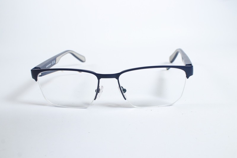 Emporio Armani EA 1162 Mens Blue 3050 Semi-Rimless Metal Glasses Eyeglasses F... gallery