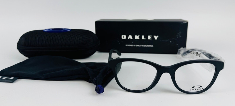 Oakley Youth OY8029F Humbly Low Bridge Fit Round Eyeglasses Stain Black