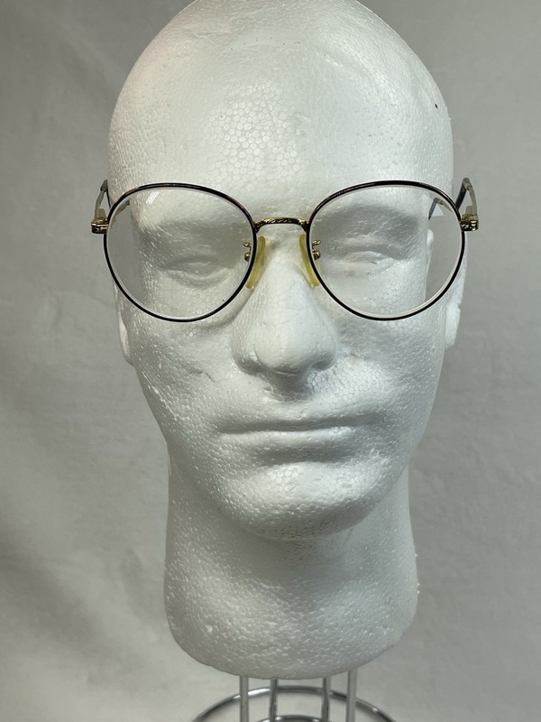 Vintage Semester 14 Eyeglasses Frames Gold Tortoise Retro Round 52-16-140 Japan