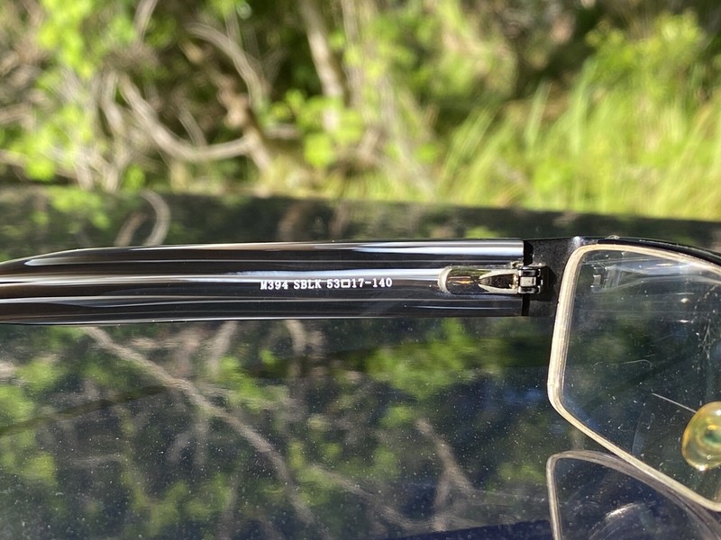 Magic Clip Eyeglass FRAMES ONLY | M394 SBLK | Half Rim | Nice Professional Look gallery