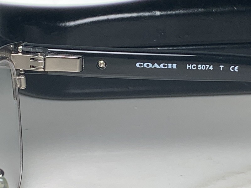 Coach New York HC 5074 -Color 9239 Satin Black Silver/Black- Case “Frames Only” gallery