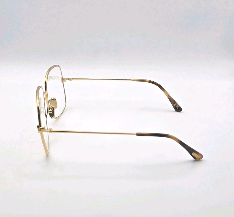Tom Ford FT6048-B 030 Shiny Deep Gold Frame Blue Light Block 59 mm Eyeglasses gallery