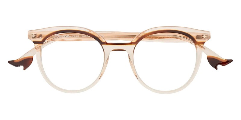 400€ Small Eyeglasses Round Face À Face Bocca 20’s Translucent Peach