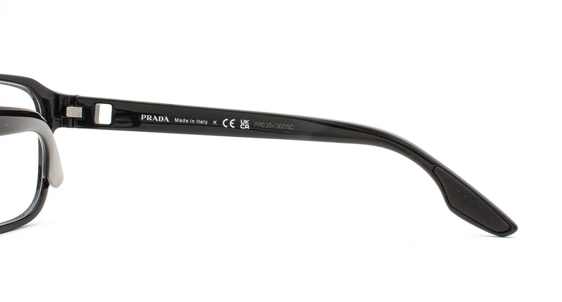 Prada Linea Rossa Eyeglasses VPS 04N 1AB-1O1 Glasses Glossy Black 54mm with Case gallery