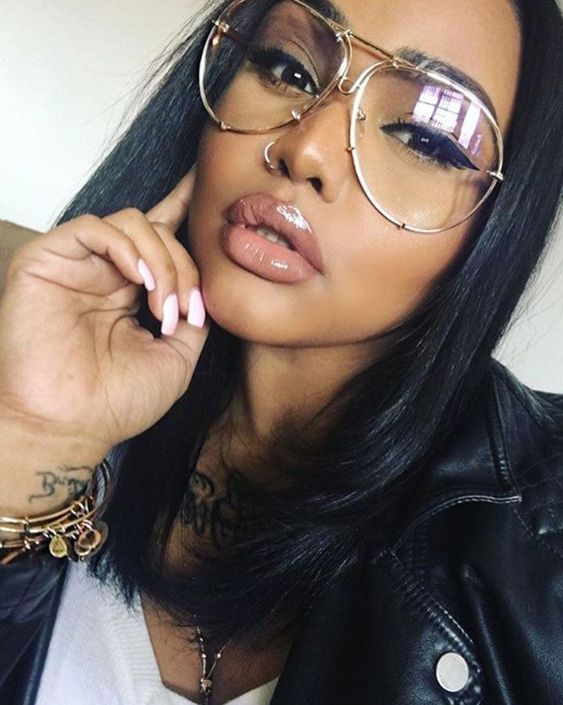 XL "Posche OVERSIZED Women Eyeglasses Clear Lens Aviator Square Shadz Gafas gallery