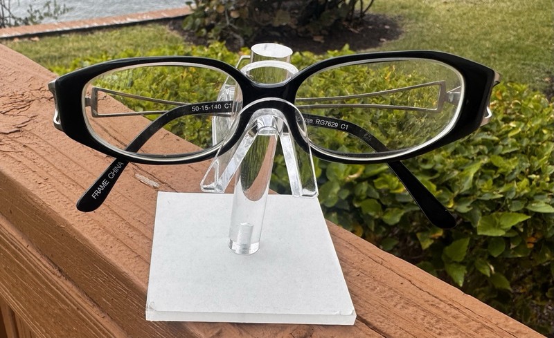 Optiluxe RG 7629 C1 Eyeglass Frames Only Adult Full Frame 50-15-140 Black/Silver