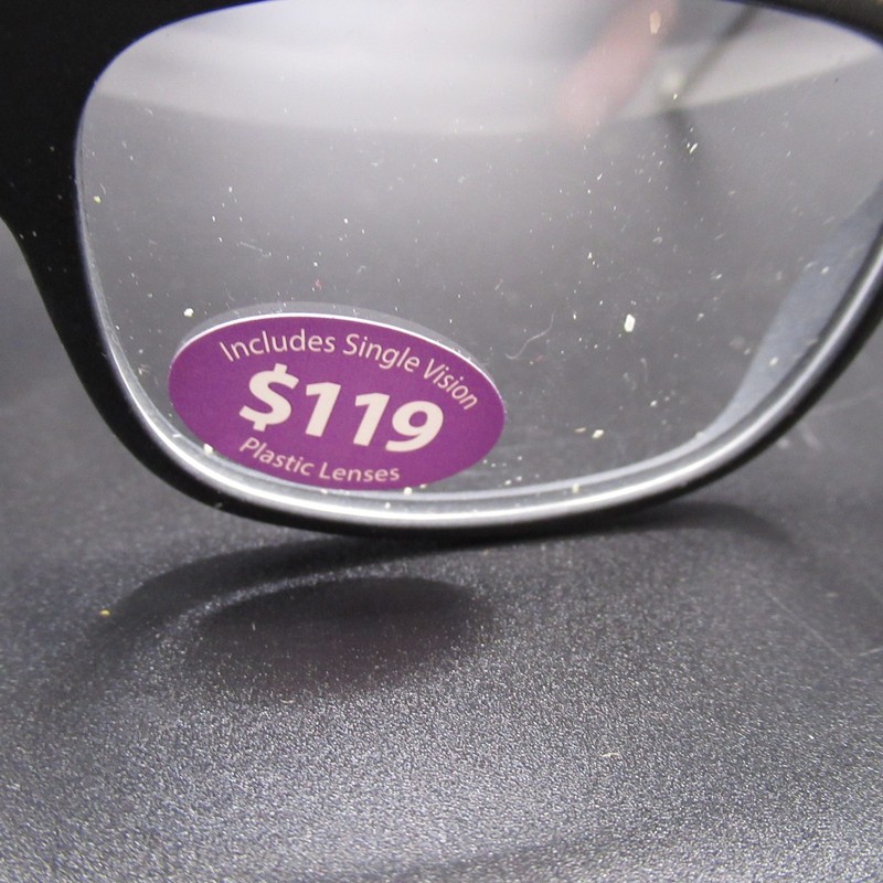 London Fog LF569 01 REC Black Full Rim Eyeglass Frames 53-17-140 New Demo Lenses gallery