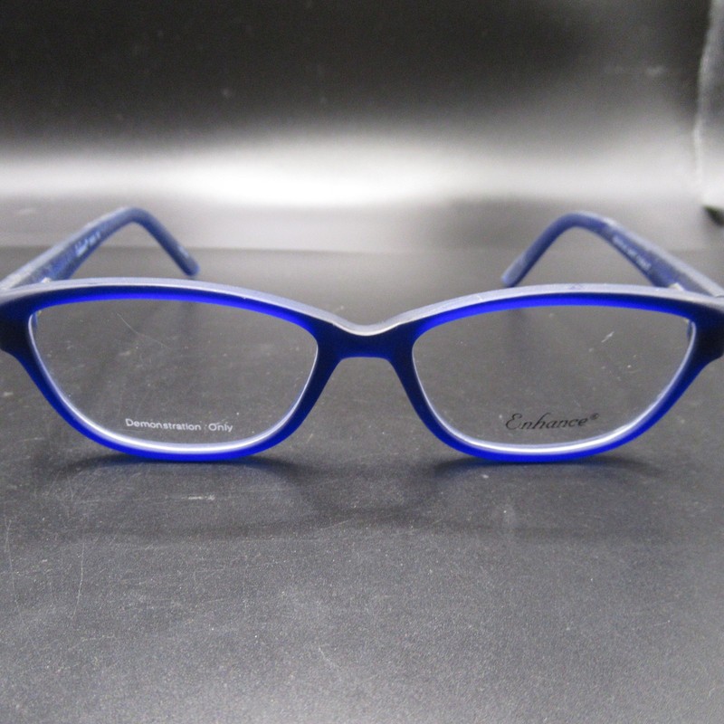 Enhance 3958 Matt Cobalt Blue Full Rim Eyeglass Frames 52-16-143 Unisex