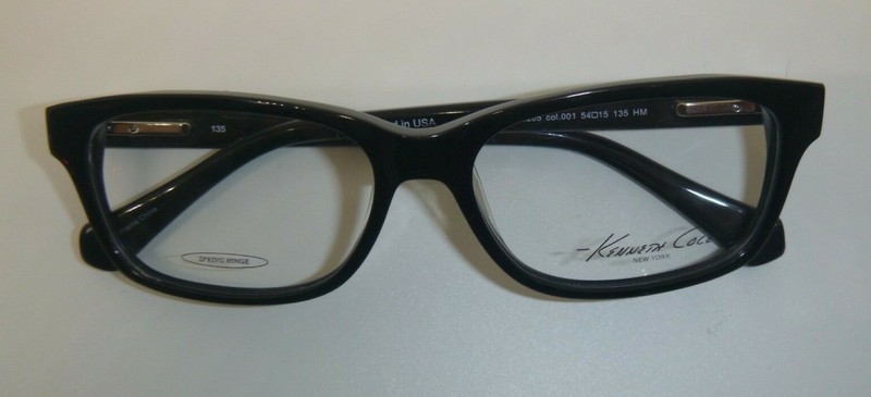 Kenneth Cole New York KC205 Black 001 Plastic Eyeglasses Frame 54-15-135 RX gallery