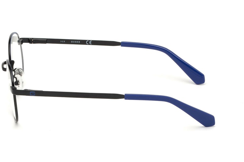 GUESS GU1969 Matte Black 005 Metal Round Optical Eyeglasses Frame 48-21-145 RX gallery
