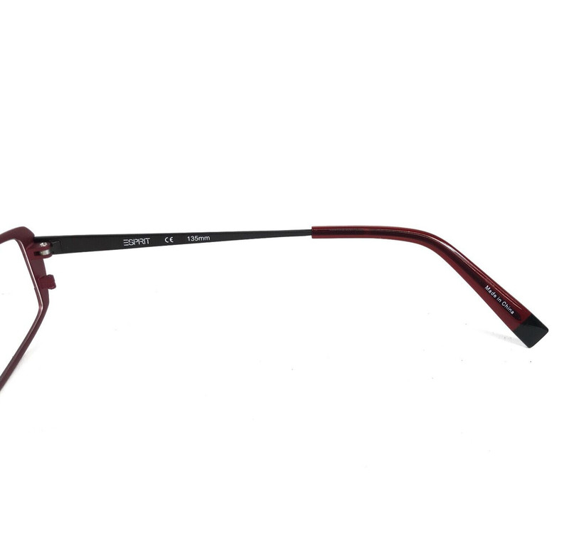 Esprit Eyeglasses Frames ET17363 513 Burgundy Gray Rectangle Full Rim 50-16-135 gallery