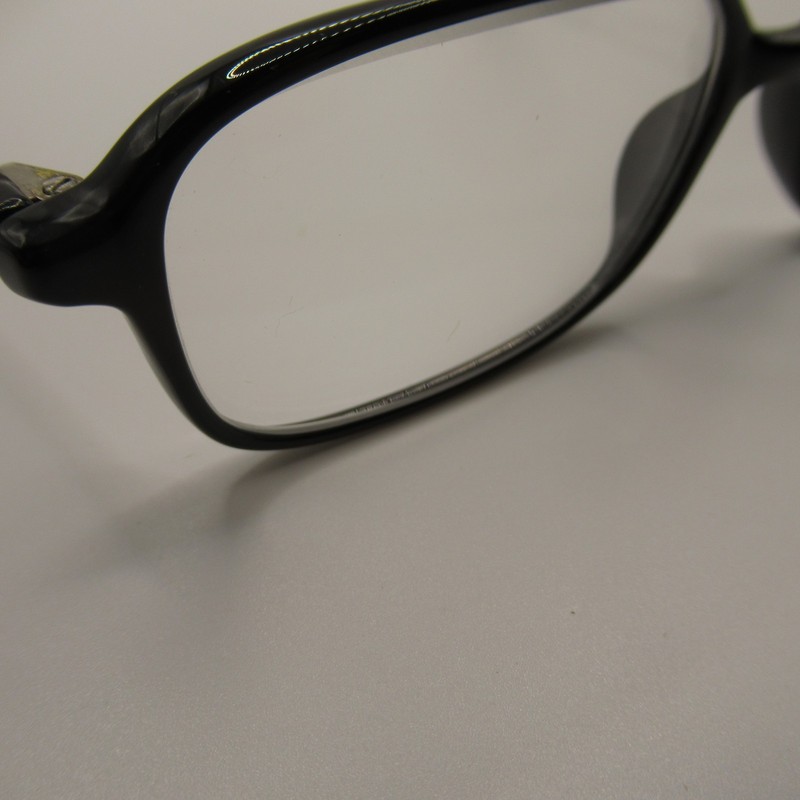 Uptown Ebony Black Eyeglass Frames 51-18-145 Full Rim Rectangular Glasses gallery