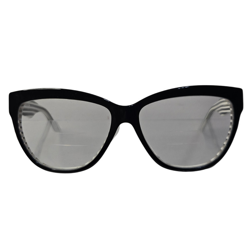 Legends Black White Striped Interior Marilyn Blk Zebra Frame Eyeglasses