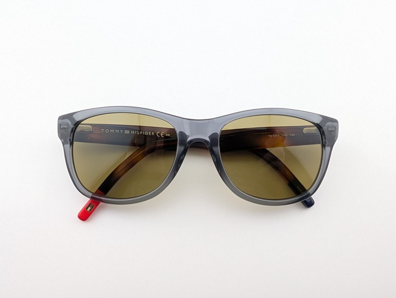 Tommy Hilfiger Eyeglasses, Frames Only, TH 1217 78G, 52-18-140, Clear Gray/Tort